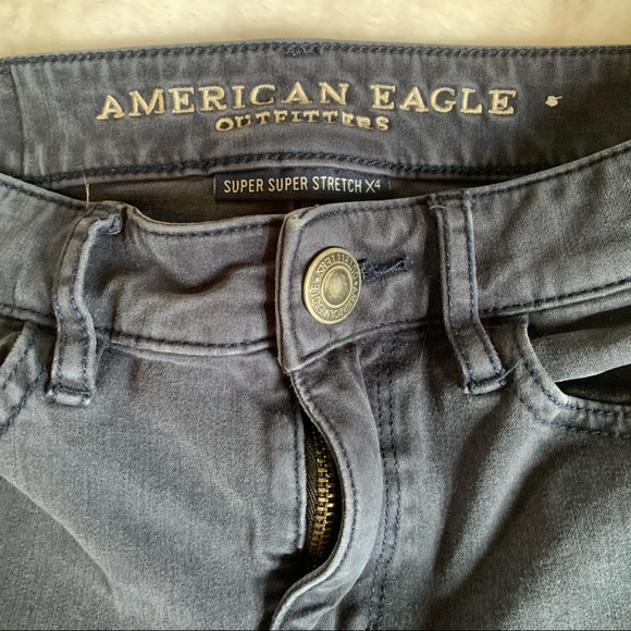 Navy American Eagle Hi Rise Jeggings - Picture 3 of 6